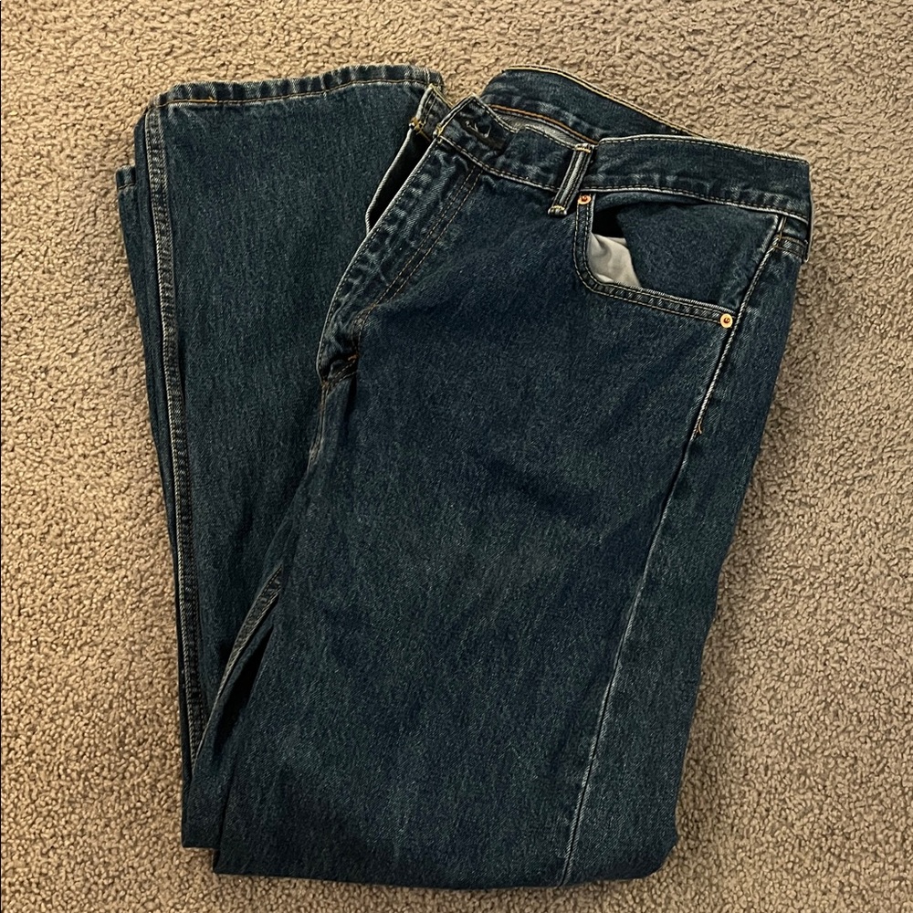 Levi's Dark Blue Men's Straight Jeans